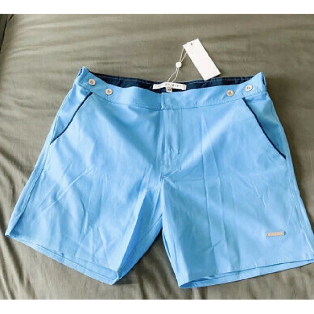 NWT Parke & Ronen Mens Blue Swim Shorts - 30 - Picture 1 of 3